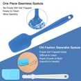 thumbnail image 4 of Unique Bargains Silicone Spatula Heat Resistant Flipping for Kitchen Cooking Blue, 4 of 7
