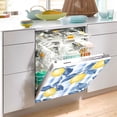 thumbnail image 2 of Yayeee Magnetic Dishwasher Cover for The Front Decoration Home Kitchen Machine Sticker Protector, Light Blue Lemon, 2 of 6