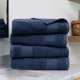 thumbnail image 5 of Juego de Toallas de Baño de 4 Piezas de Hotel de Lujo en Azul Marino: Suaves y Absorbentes para un Secado Rápido de Comfort Canopy, 5 of 13