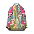 thumbnail image 3 of Retro Boho Backpack - Tribal Print Design, 17 Inch Laptop Compartment, Heavy Duty Water Resistant Fabric, Perfect for School, Work & Travel, 3 of 6