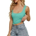 thumbnail image 2 of Fashion Women's Vest Summer Sexy Crop Top Simple And Exquisite Design, 2 of 2