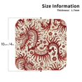 thumbnail image 3 of Bingfone Vintage Dragons1 Leather Drinks Coasters with Set of 6,Suitable for Home Kitchen,Coffee Cup Coasters Home Gift, 3 of 9
