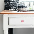 thumbnail image 5 of 6 pcs Dresser Drawer Knobs Ceramic Knobs Kitchen Cabinet Knobs Heart Cabinets Knobs, 5 of 8