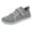 Grey, variant on Otqutp Kids Mesh Running Sneakers Hook Loop Flat Non Slip Breathable Sport Shoes Youth Childrens Athletic Walking Casual Shoes