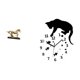 thumbnail image 5 of Figura de caballo,Figura coleccionable de caballo en miniatura,Reloj de pared,Reloj de pared con forma de gato para sala de estar,dormitorio decorativo,Cocina moderna y baño con reloj colgante, 5 of 8