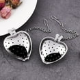 thumbnail image 2 of Visland 2Pcs/Set Tea Strainer Heart Shape Large Capacity Stainless Steel Steep Loose Leaf Spice Infuser Kitchen Accessories, 2 of 7