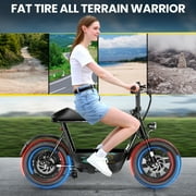 Caroma Peak 819W Electric Scooters with Seat,25Miles Range and 20mph Top Speed,16 Fat Tire ,E-scooter for Adluts with Basket,UL2272