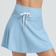 thumbnail image 5 of Traje de Baño Tops Mujeres Top Sólo Falda de Baño Sólida con Forro Seco Rápido Fondo Cremallera Bolsillo, Falda de Traje de Baño para las Mujeres Piscina Playa, 5 of 9