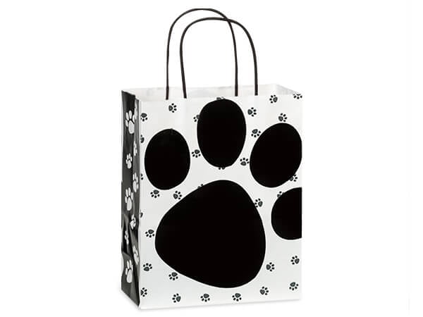 Gloss Pooch's Paws Gift Paper Doggie Bag Choose Size & Package Amount 