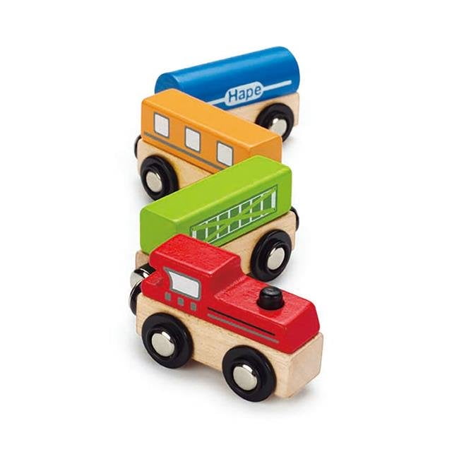 hape wooden train