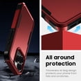 thumbnail image 4 of for iPhone 16 Pro Case, [Shockproof] Military Grade Proof Protection [Dropproof] Rugged Protective Heavy Duty Phone Case Cover for iPhone 16 Pro (Red), 4 of 7