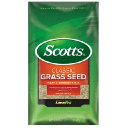 Scotts Classic Grass Seed Heat & Drought Mix - Drought-Tolerant - 3 lbs