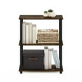 thumbnail image 3 of Furinno Multipurpose 23.6"W x 11.6"D x 29.6"H 3-Shelf Freestanding Shelves, Amber Pine and Black, 3 of 6
