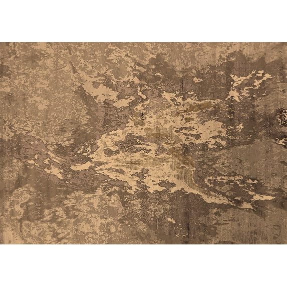 Ahgly Company Indoor Rectangle Oriental Brown Industrial Area Rugs, 5' x 8'