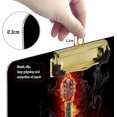 thumbnail image 4 of FMSHPON Guitar in Flames Clipboard Hardboard Wood Nursing Clip Board and Pull for Standard A4 Letter 13x9 inches, 4 of 7