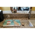 thumbnail image 2 of Fawn Natural Great Dane Snowman Christmas Dish Drying Mat, 2 of 7