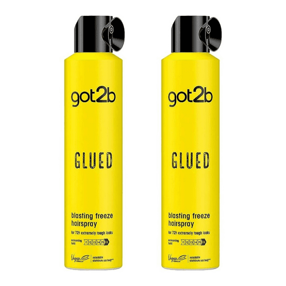 Schwarzkopf Got2Be Glued Blasting Freeze Spray (2x300ml)