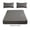 Gray, variant on LNOGEUPG 78.74x70.86 Inch Fitted Sheet, 1 Piece Fitted and 2 Pieces Pillow case, Color White, Super Soft 100% Polyester, California Queen Size Bed Fit to 15" Extra Deep Pocket Sheets