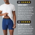 thumbnail image 6 of Hanes Mens Underwear Boxer Briefs 3-Pack - Comfort Flex Fit - Total Support Pouch - Moisture Wicking, 6 of 9