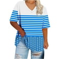 thumbnail image 2 of LADIGASU Women's Oversize V-neck Short Sleeved Solid Base Shirt Sports T-shirt, 2 of 4