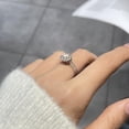 thumbnail image 3 of Womens Moissanite Rings 0.3/0.5 Carat Diamond Ring Diamond Promise Ring Moissanite Wedding Rings for Women Sterling Silver Moissanite Ring Engagement Ring Moissanite, 3 of 8