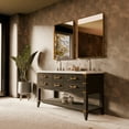 thumbnail image 2 of Norwalk 60 in W x 22 in D Black Oak Double Bath Vanity and Cultured Marble Top, 2 of 9