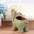 thumbnail image 4 of MLINS Calf Elephant Succulent Planter Ceramic Elephant Decoration Desktop Flowerpot Ornament, 4 of 8