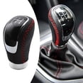thumbnail image 4 of 5 Manual Knob Stick Shifter Lever Stitching , Black, 1.5cm, 4 of 8