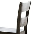 thumbnail image 4 of Distressed Walnut Counter Height Chairs with Ladder Back (Set of 2), 4 of 5