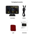 thumbnail image 3 of Digital GPS Speedometer Odometer 4.7 inch LCD Display HUD Display with Over Speeding Alarm for All 5-24V Vehicle, 3 of 6
