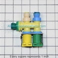 thumbnail image 2 of Whirlpool Refrigerator Water Inlet Valve WPW10279866, 2 of 6