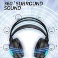 thumbnail image 5 of 2X Gaming Headset 7.1 Stereo Surround Bass Headset Computer Gaming Console with Microphone RGB Headset, 5 of 8