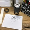 Personalized Round Self-Inking Rubber Stamp - The Allens