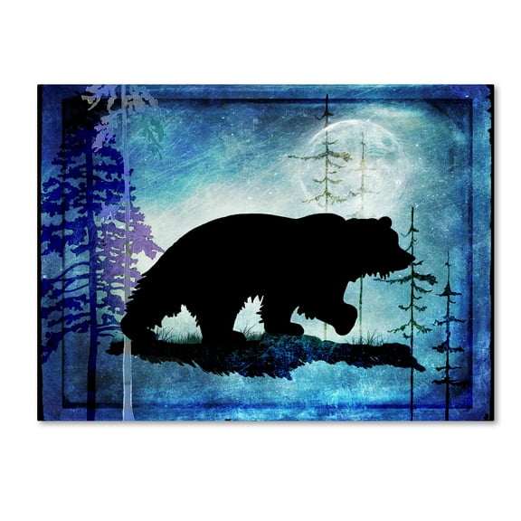 Trademark Fine Art 'Midnight Bear II' Canvas Art by LightBoxJournal