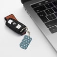 thumbnail image 6 of Goofa Elegant Flamingo Printed Rectangular Metal Keychain Bag Charm Floral Charm for Purse Keys Metal Keyring Gift for Women Accessories, 6 of 7