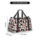 thumbnail image 3 of Balery Brown Black Cow Bolsa de Gimnasio para Mujeres, Bolsa de Viaje con Bolsillo Húmedo, Bolsa de Fin de Semana para Mujeres, Bolsa de Viaje Resistente al Agua, 3 of 7