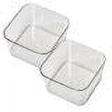 Clear Drawer Organizers Set - Stackable Bathroom, Kitchen and Vanity Trays for Makeup, Utensils, Office Supplies, Multi-Size Versatile Storage