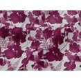 thumbnail image 4 of oneOone Viscose Jersey Dark Magenta Fabric Flower Watercolor Sewing Fabric By The Yard Printed Diy Clothing Sewing Supplies 60 Inch Wide, 4 of 5