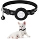 thumbnail image 1 of Airtag Cat Collar with Breakaway Bell, Reflective Adjustable Strap with Air Tag Case for Cat Kitten (Black), 1 of 5