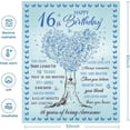 thumbnail image 6 of 16th Birthday Gifts for Girls, Best Sweet 16 Gifts for 16 Year Old Girls from Parents or Friends, 16 Year Old Birthday Decorations for Sixteen Teenager Girl Blanket 50"X 60", 6 of 6