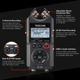thumbnail image 3 of Grabadora portátil Tascam DR-40XP de audio USB-C de 4 canales, 3 of 8