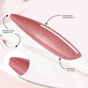 Salon Perfect Artificial Fake Press On Nails, 381 Glass Magenta, Medium Almond, File, Glue, and Prep Pad Included, 30 Nails