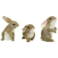 thumbnail image 3 of Design Toscano QM92008 Statues d'Animaux de Jardin The Bunny Den Rabbits, 5 Pouces, Ensemble de Trois, Multicolore, 3 of 7