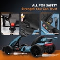 thumbnail image 5 of Go kart for Kids Ages 6 12, 24V Electric Drift Kart Ride on with 300W Motors, 360° Drift, 8.5 MPH, Adjustable Seat - Blue, 5 of 6