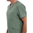 thumbnail image 3 of Infinity Cherokee V- Neck Men's Scrub Top with Rib Knit Back Panels with 3 Pockets and 360 Stretch - CK900A, 3 of 9