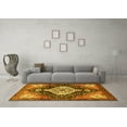 thumbnail image 3 of Ahgly Company Machine Washable Indoor Rectangle Persian Yellow Traditional Area Rugs, 5' x 7', 3 of 4