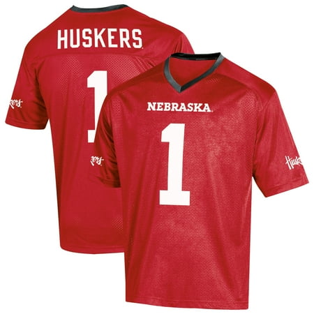 Nebraska Cornhuskers Jersey - Youth Russell Scarlet Nebraska Cornhuskers Replica Football Jersey