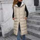 thumbnail image 1 of AUNVITO Women's Sleeveless Double Zipper Vest Lightweight Warm Puffer Sleeveless Jacket Casual and Chic, 1 of 9
