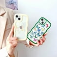thumbnail image 4 of Compatible with iPhone 13 Butterfly Case for Women Girls,Aesthetic Cute Girly Wavy Design Soft Shockproof Cell Phone Cover for iPhone 13 (Butterfly/Blue), 4 of 8