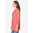 thumbnail image 2 of Woman Within Plus Size Perfect Three-Quarter Sleeve Crewneck Tee, 2 of 6